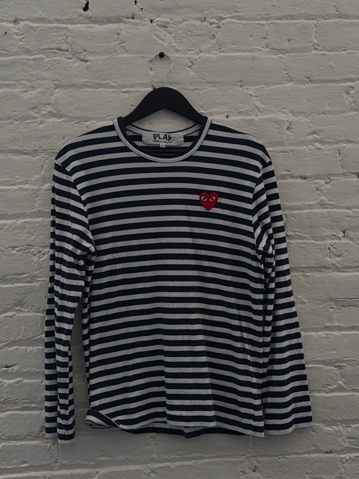 Comme des Garçons PLAY striped Long Sleeve T Shirt