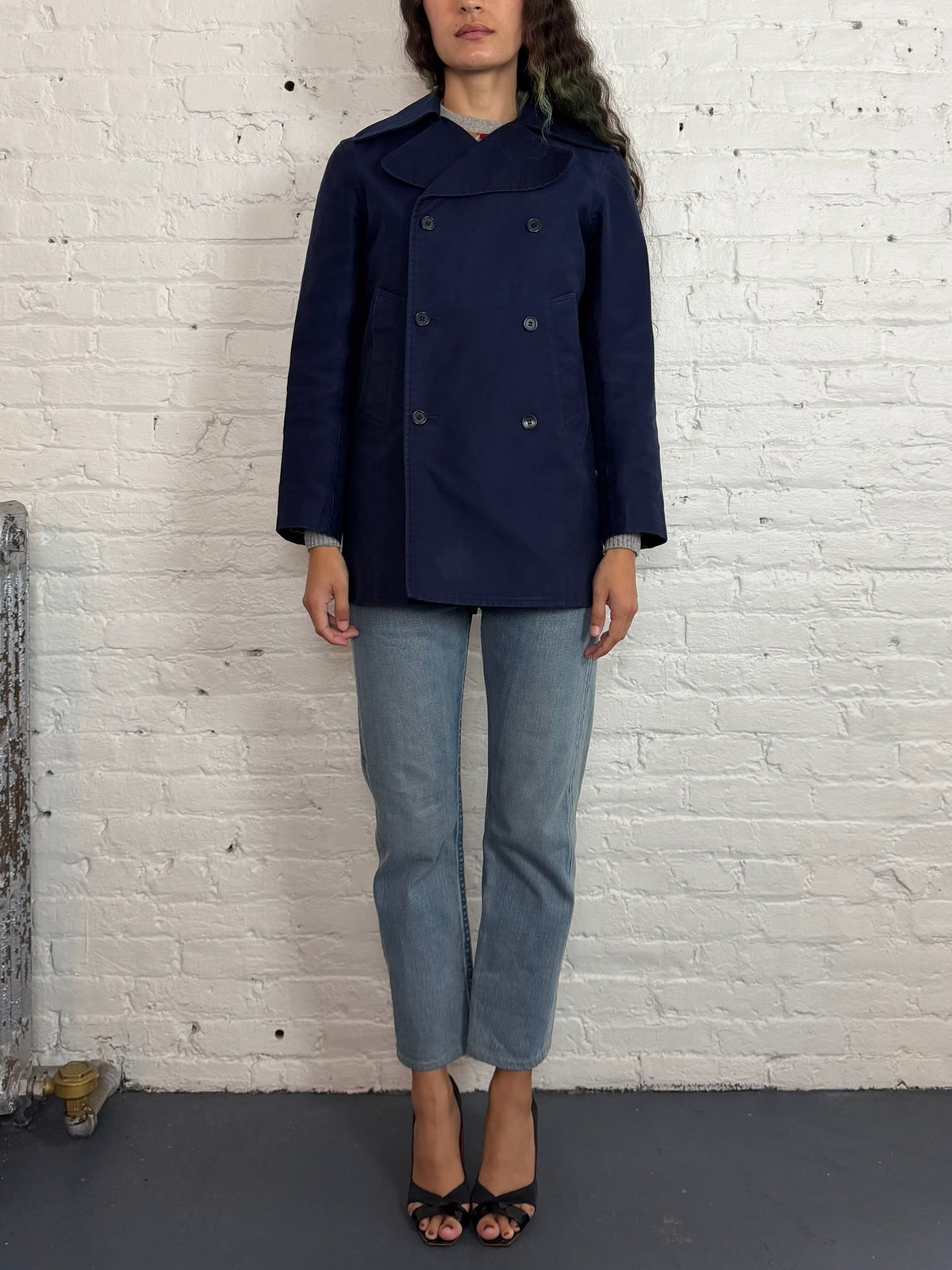 Y’s by Yohji Yamamoto Double Breasted Peacoat