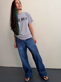 Evisu Washed Indigo Buckle Back Jeans