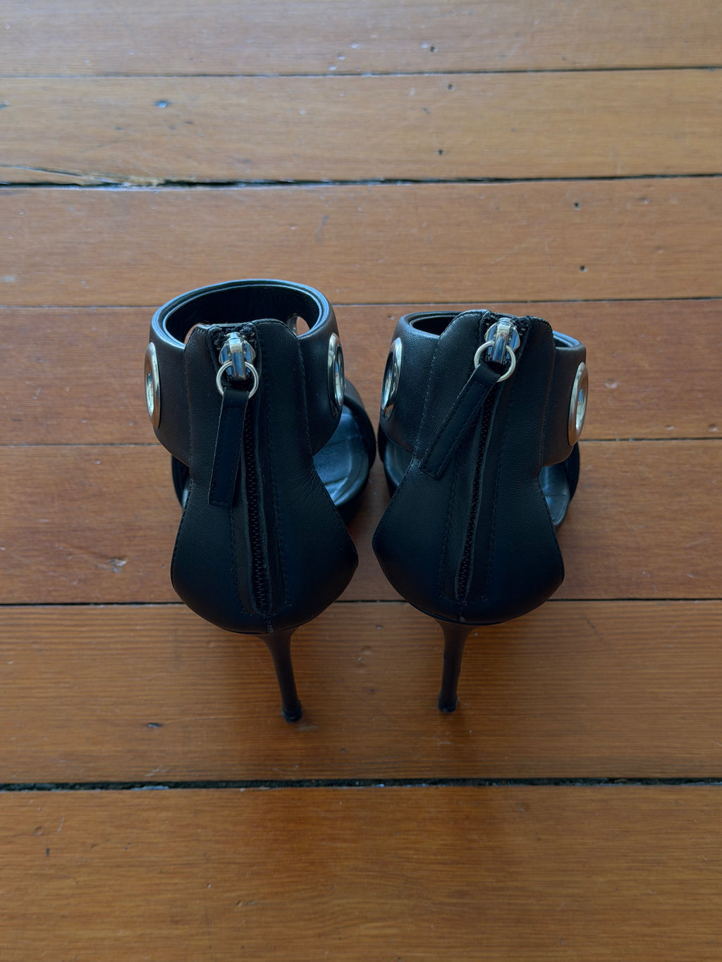 Giuseppe Zanotti Eyelet Leather Heels