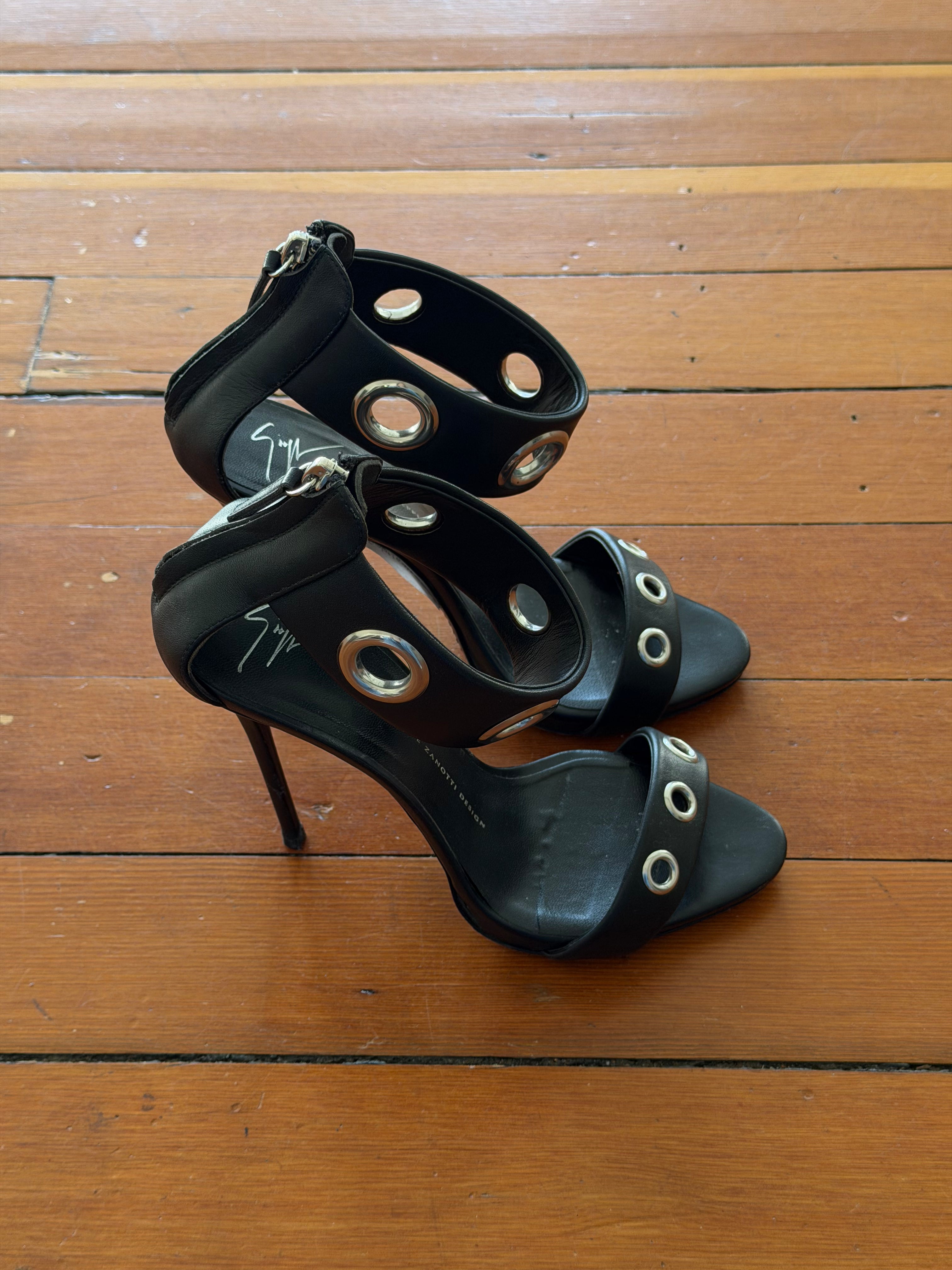 Giuseppe Zanotti Eyelet Leather Heels