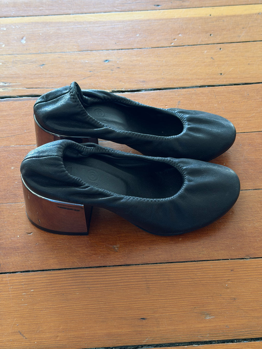 MM6 Maison Margiela Mirror Heel Ballerina Pumps