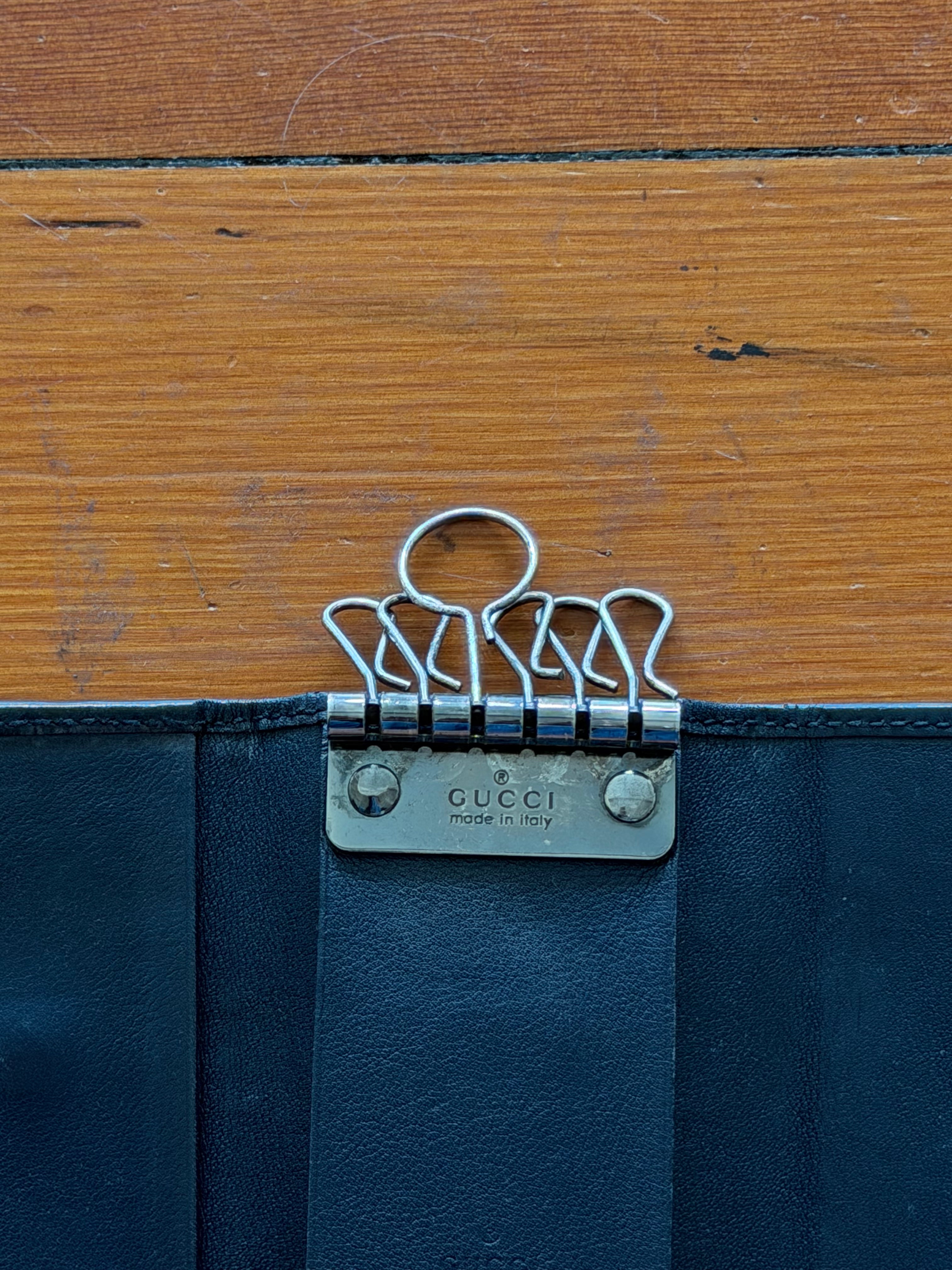 Gucci GG Monogram Leather Keyholder