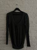 Millennium Scoop Neck Studded Sweater