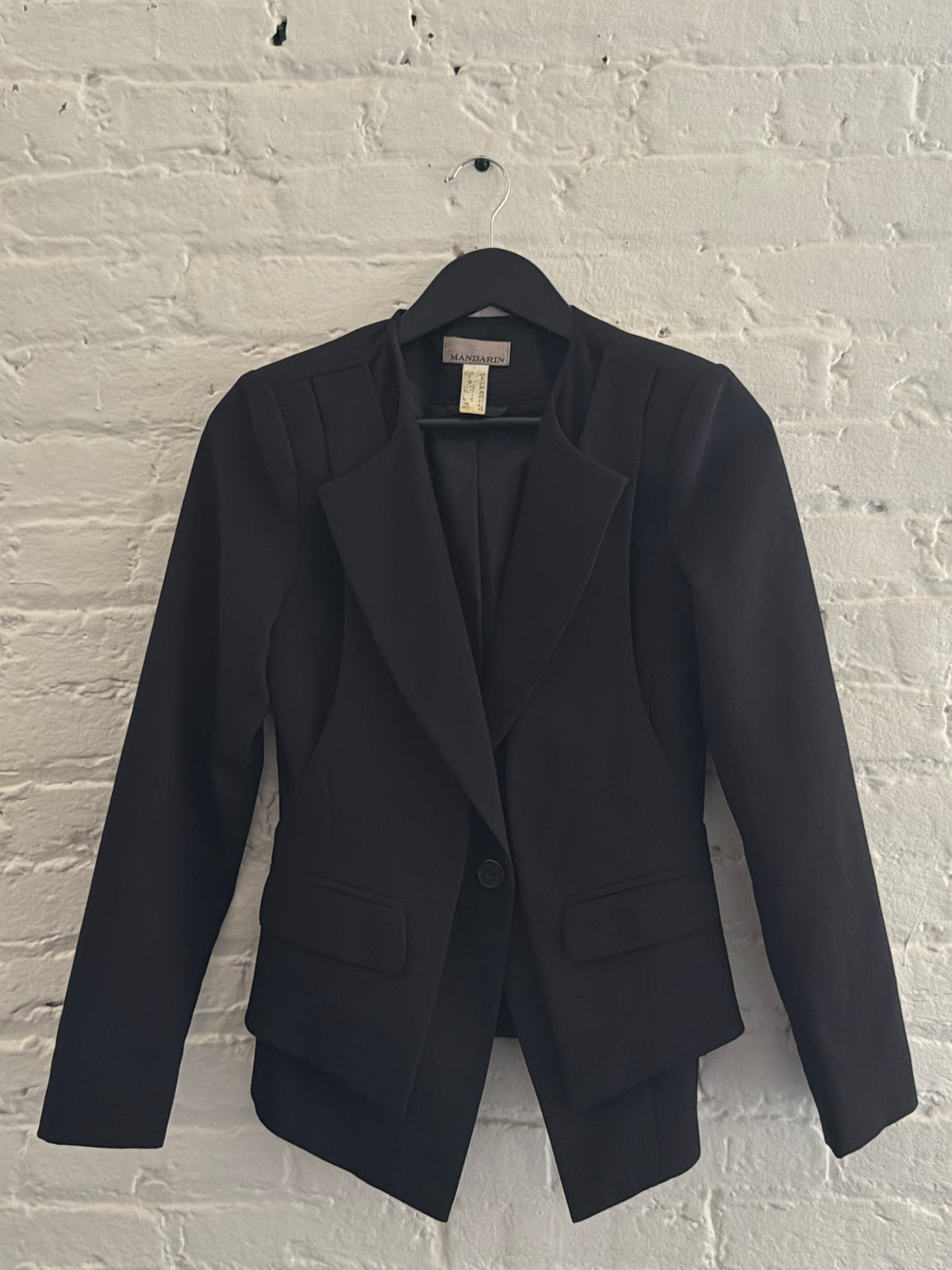 Mandarin Asymmetrical Blazer